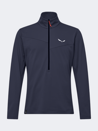 Salewa Puez Cammino Polarlite Half-Zip Men Hiking Jacket Blueberry
