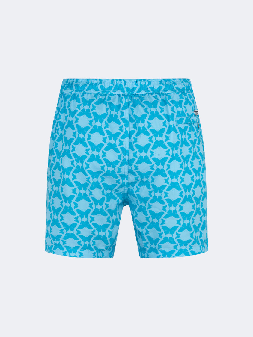 Pier St Barth Borabora Men Beach Swim Short Blue/Turquoise