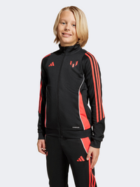 Adidas Messi Kids-Boys Football Track Top Black