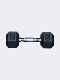 Irm-Fitness Factory Hex Rubber Dumbbell 5 Kg Fitness Weights Black