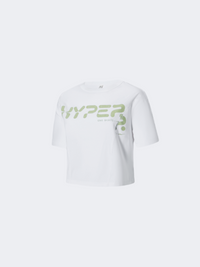 Erke Women Lifestyle T-Shirt White/Lime