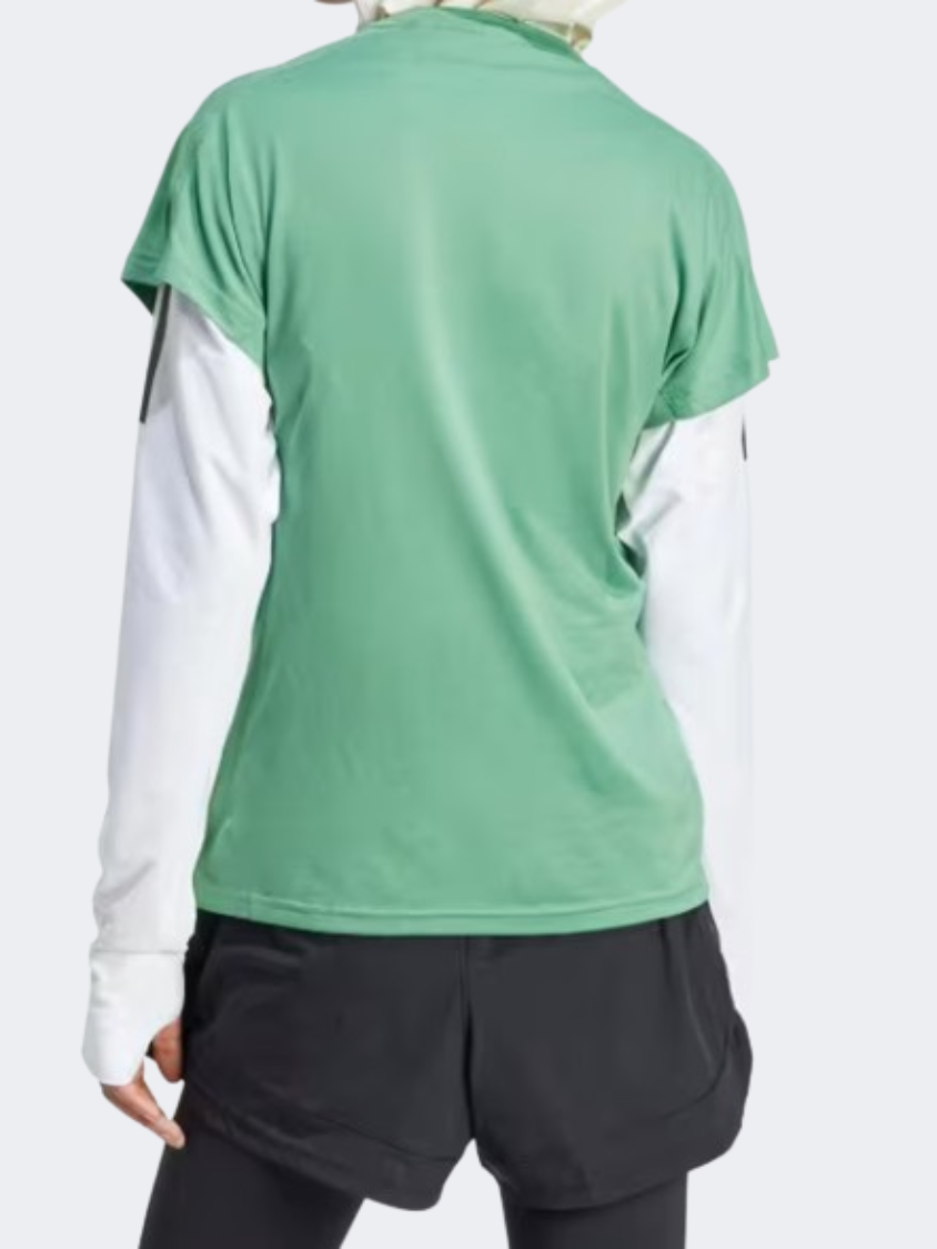 Adidas Essentials Minimal Branding Women Training T-Shirt Preloved Green