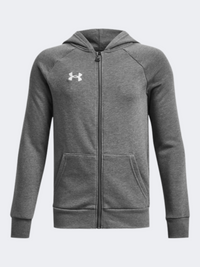 Under Armour Rival Fleece Boys Training Hoody Castlerock/White