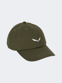 Salewa Eagle Logo Unisex Hiking Cap Dark Olive