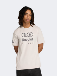 Adidas Audi Revolut F1 Team Dna Graphic Men Motorsport T-Shirt Chalk Pearl