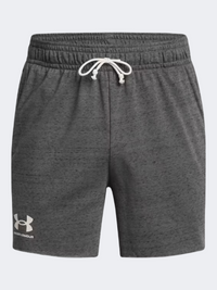 Under Armour Rival Terry 6 Inch Men Lifestyle Short Castlerock/White