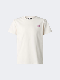 The North Face Teen Voyage Boys Lifestyle T-Shirt White Dune