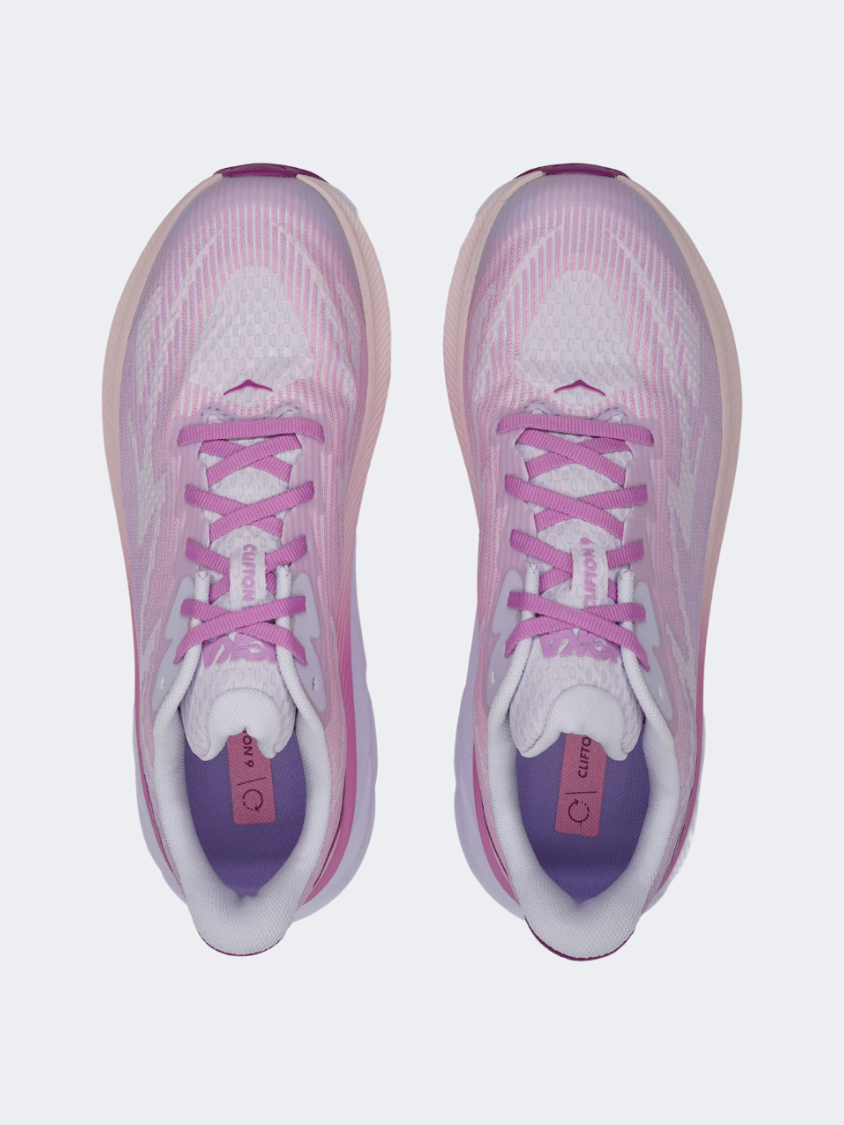 Hoka Clifton 9 Gs-Grils Running Shoes Straight Glow