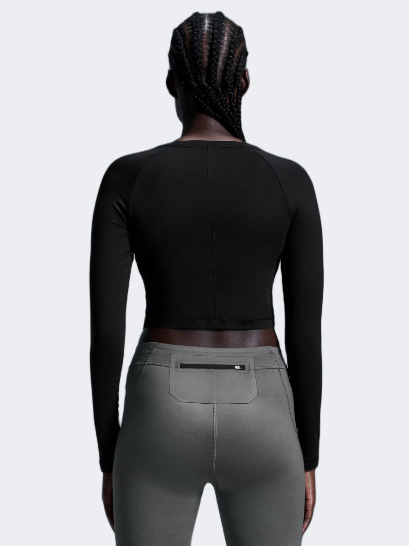 On Studio Long-T Crop Women Training Long Sleeve Black