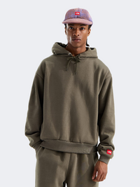 The North Face Red Box Men Lifestyle Hoody New Taupe Green