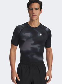 Under Armour Heatgear Printed Men Training T-Shirt Black/White