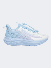 Erke Gs-Girls Running Shoes White/Blue/Thistle