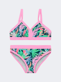 Color Kids Aop Girl Swim Bikini Set Begonia Pink