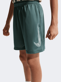 Nike Df Multi Boys Training Short Mineral Slate/White