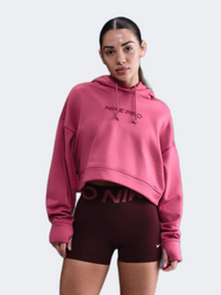 Nike Pro Women Training Hoody Sweet Beet/White