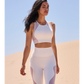 Wiskii Mesh Racerback Sports Women Sportswear Bra Ivory