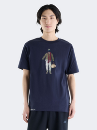 New Balance Varsity Gym Men Lifestyle T-Shirt Dark Knight