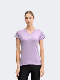 Adidas Minimal Women Training T-Shirt Power Purple/White