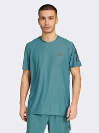 Adidas Own The Run Men Running T-Shirt Preloved Teal