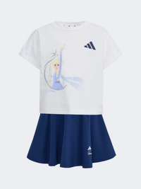 Adidas Disney Frozen Little-Girls Sportswear Set White/Dark Blue
