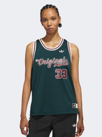 Adidas Jersey Unisex Basketball Tank Ivy/Red/Ivory