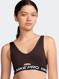 Nike Pro Indy Plunge Women Training Bra Velvet Brown