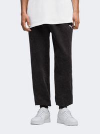Puma Essential Elevated Relaxed Wash Men Lifestyle Pant Black
