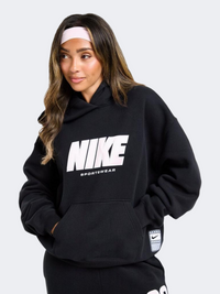 Nike Studio Fleece Oversized Pullover Women Lifestyle Hoody Black