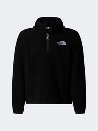 The North Face Glacier 1/4 Zip Boys Hiking Fleece Black