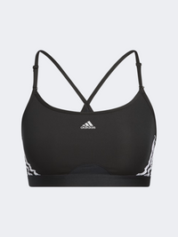 Adidas Aeroreact 3 Stripes Women Training Bra Black/White