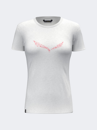 Salewa Solidlogo Dry Women Hiking T-Shirt White