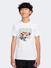 Nike Sportswear Boys Lifestyle T-Shirt White