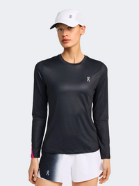 On Court Long Women Tennis Long Sleeve Black
