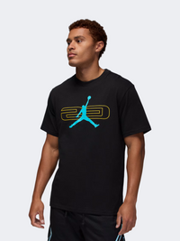 Nike Jordan Sport Jumpman 23 Men Basketball T-Shirt Black/Gamma Blue