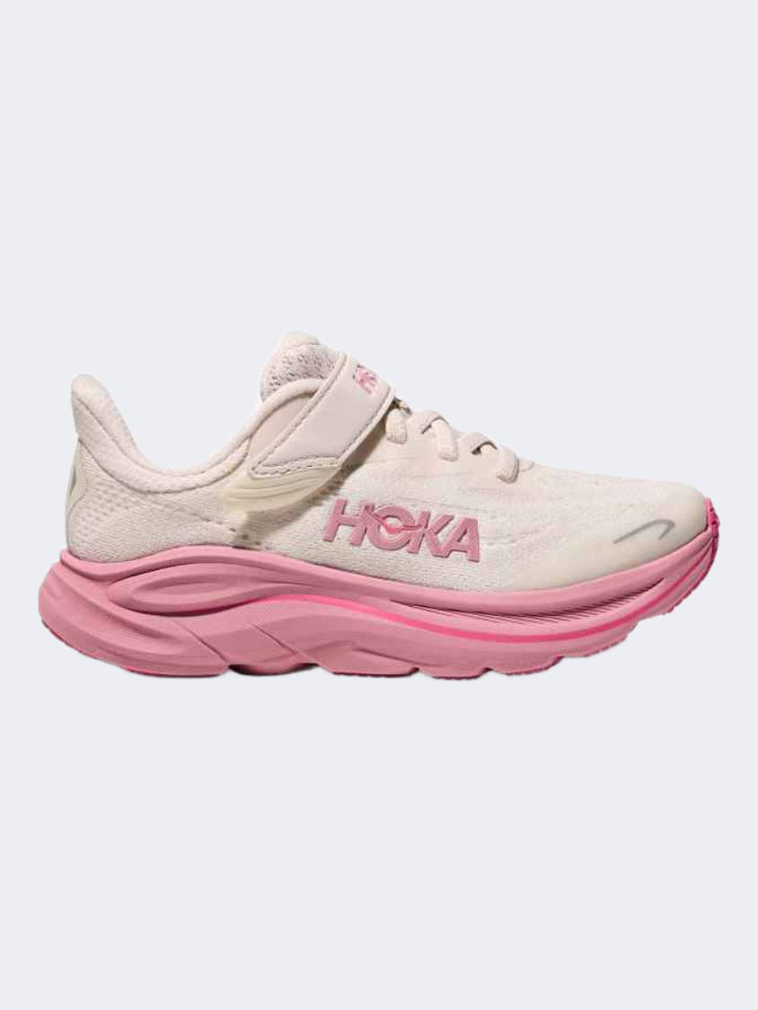 Hoka Clifton 10 Ps-Girls Running Shoes Rose Cream