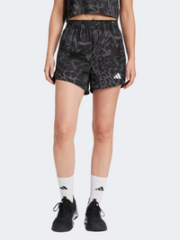 Adidas Min Allover Print Women Training Short Black
