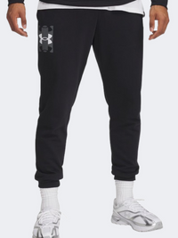 Under Armour Rival Terry Logo Men Lifestyle Pant Black/Castlerock
