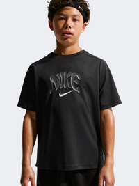 Nike Multi Refresh Boys Basketball T-Shirt Black