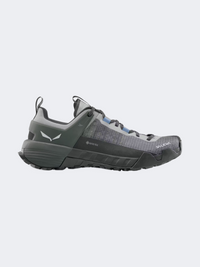 Salewa Wildfire Next Goretex Women Hiking Shoes Alloy/Dark Olive