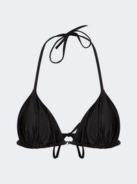 Oil And Gaz Sparkle Women Beach Triangle Bra Black