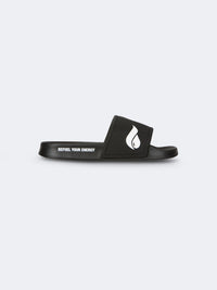 Oil And Gaz Comfy Unisex Beach Slide Black/White