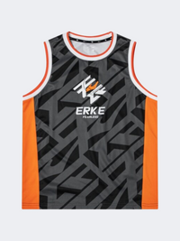 Erke Fearless Kids-Boys Basketball Set Black/Orange