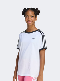 Adidas 3 Stripes Kids-Unisex Original T-Shirt White/Black