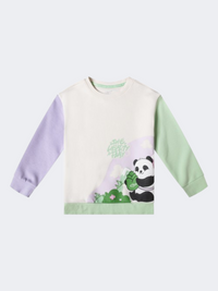 Erke Little-Girls Lifestyle Sweatshirt Glacier White