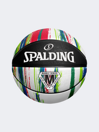 Spalding Marble Series Unisex Basketball Ball Black/Rainbow