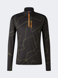 Fire and Ice Pascal Men Skiing Baselayer Black/Olive Green