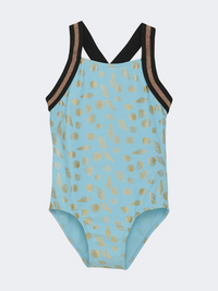 Color Kids Swimsuit Girls Beach Monokini Blue
