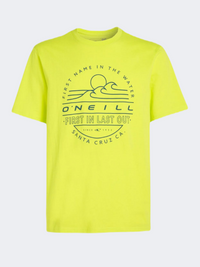 Oneill Muir Men Beach T-Shirt Neon Yellow