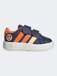 Adidas X Disney Mickey Mouse Grand Court Infant-Boys Sportswear Shoes Dark Blue