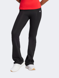 Adidas Essentials Small Logo Flared Women Sportswear Tight Black/White